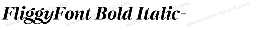 FliggyFont Bold Italic字体转换